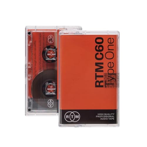RTM C60 | Cassette Vierge Type I | Idéal pour Enregistrement de Musique | Qualité Studio | 60 Minutes | Fabriqué en France | Cassette à l’Unite