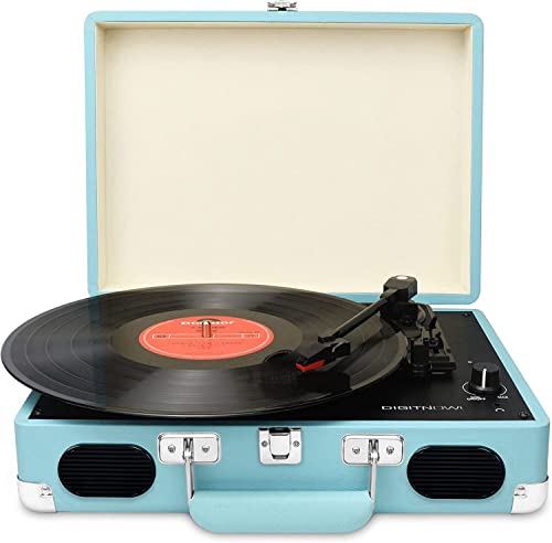 DIGITNOW! Platine Vinyle 3 Vitesses Tourne Disque avec Enceintes Intégrées, Vinyle à MP3 USB Retro Convertisseur